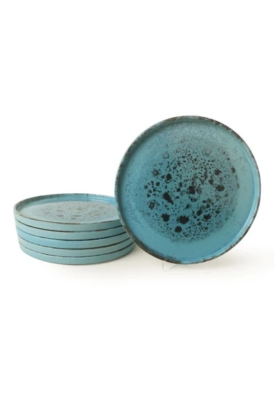 Keramika Keraart Okyanus Esintisi Stackable Servis Tabağı 27 Cm 6 Adet 21718 - Resim 4