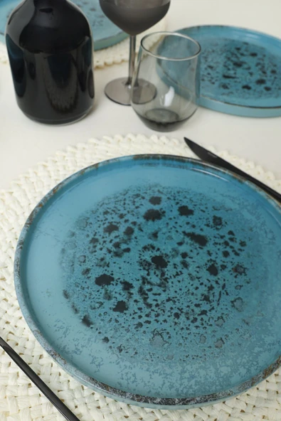 Keramika Keraart Okyanus Esintisi Stackable Servis Tabağı 27 Cm 6 Adet 21718 - Resim 2