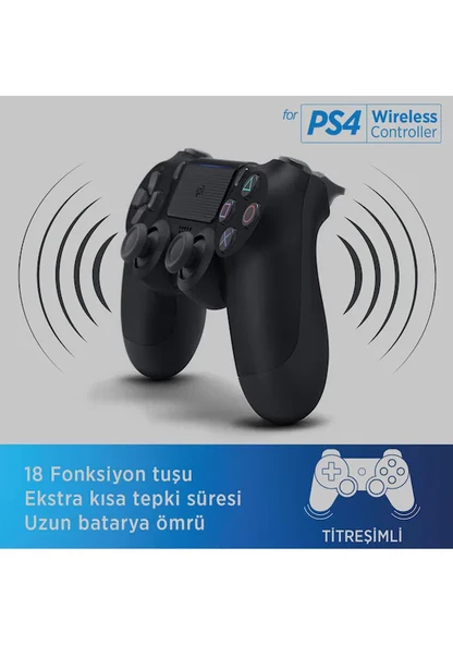 Polosmart Psg05 Kablosuz Ps4 Uyumlu Siyah Oyun Kolu - 2