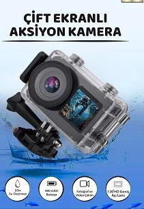 PREO PR-T48M ÇİFT EKRANLI AKSİYON KAMERA - 2