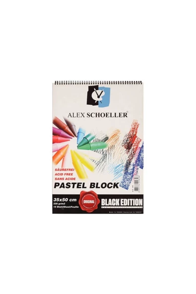 Alex Schoeller Pastel Block Siyah 35x50 1 Sayfası