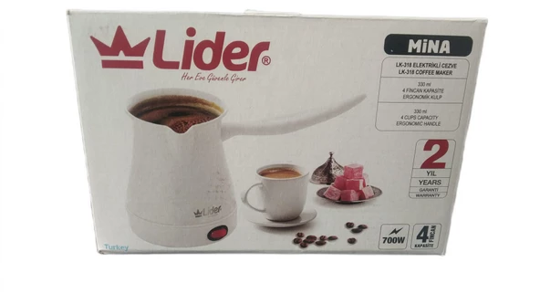 Lider Mina LK-318 Elektrikli Cezve Beyaz - 2