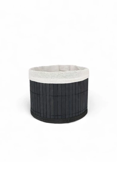 Digithome Bambu Çok Amaçlı Saklama Kutusu Düzenleyici Küçük Boy Organizer Siyah 18 Cm - CL-6008-5 C1-1-121 - 2