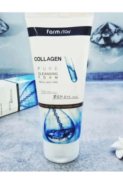 Farm Stay Collagen Pure Cleansing Foam Kolajen I?çeren Yüz Yikama Köpüğü - 1
