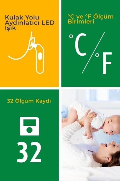 Medisana Alman Tasarım Alından ve Kulaktan Temassız Ateş Ölçer 48613 - 5