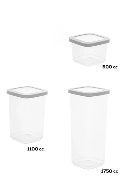 Porsima 0512 Kapuçino Beyaz 36 Parça Erzak Saklama Kabı Baharatlık Bıçaklı Kesme Tahtası Seti Çeyiz Seti - 8