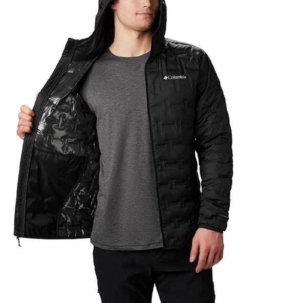 Columbia Delta Ridge Down Hooded Erkek Kaz Tüyü Mont WO6610 - 4