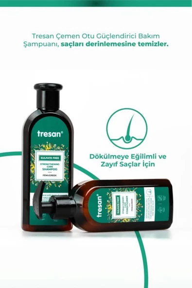 Çemen Otu Güçlendirici Sülfatsız Bakım Şampuanı 300 ml - 3
