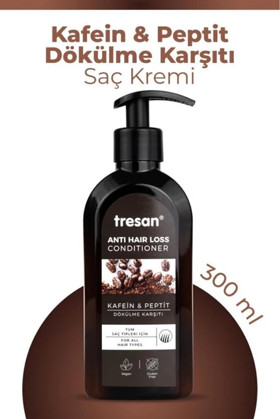 Tresan Kafein Peptit Dökülme Karşıtı Saç Kremi 300 ml