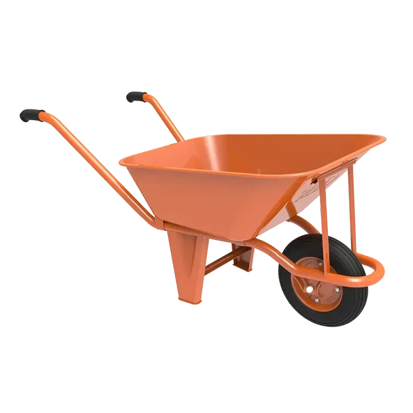 El Arabası Turuncu Dolgu Lastik 100 Lt - 4