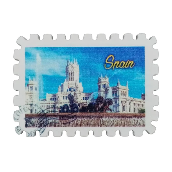 İspanya Temalı Pul Magnet ürün görseli