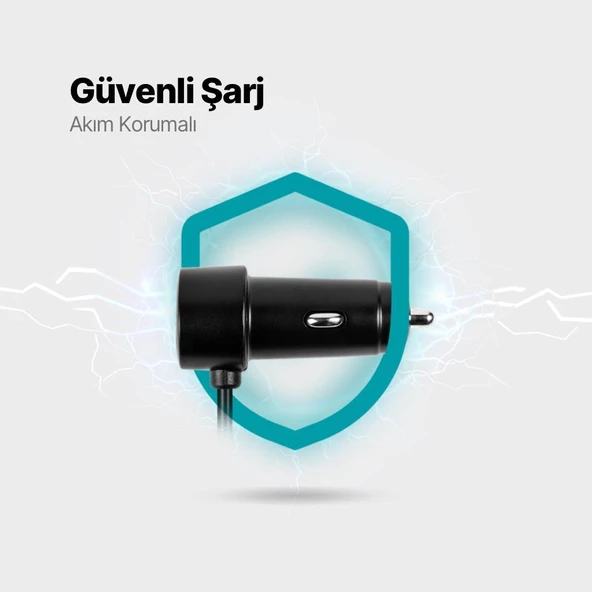 Ttec 90W Süper Hızlı 6in1 Araç Şarj Cihazı, 3x USB / 3x Type C Girişli Akım ve Isı Korumalı Araç Şarjı - 4
