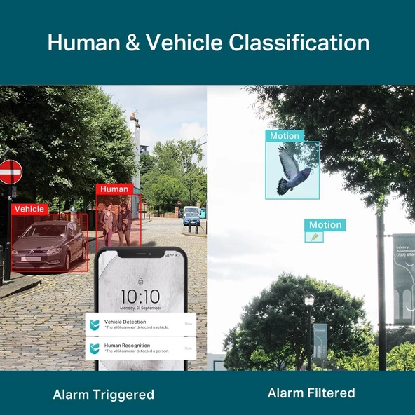 TP-Link VIGI C540S 4mm 4MP AI ColorPro PT IP Kamera (1/1.8",30fps,FHD, H265+) - Resim 7