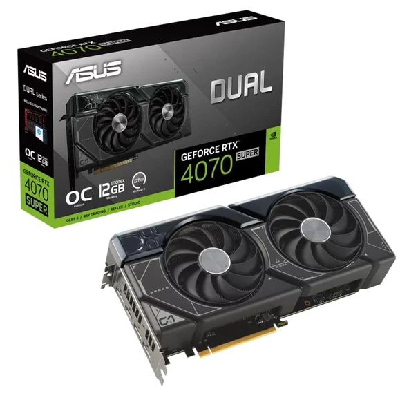 Asus Nvidia Geforce Rtx4070 Super Dual Oc 12Gb Gddr6x 192Bit Ekran Kartı - Dual-Rtx4070s-O12g