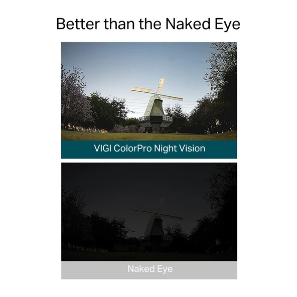 TP-Link VIGI C540S 4mm 4MP AI ColorPro PT IP Kamera (1/1.8",30fps,FHD, H265+) - Resim 4