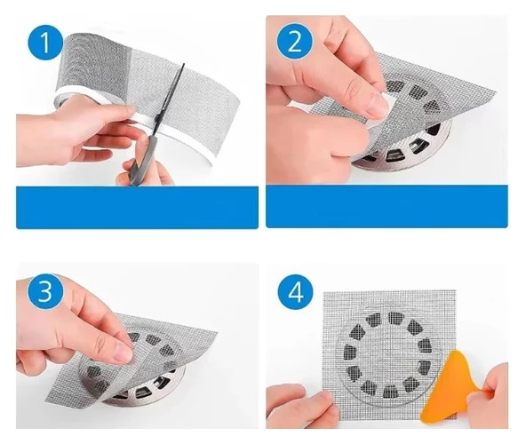 Çok Amaçlı Gider Süzgeci ve Sineklik Tamir Kiti 12 cm * 4 metre - 4