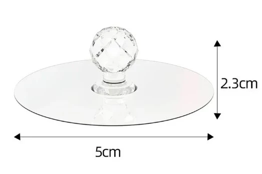 Çok Amaçlı Yapışkan Kristal Tutacak Kulp 4 Adet - 2
