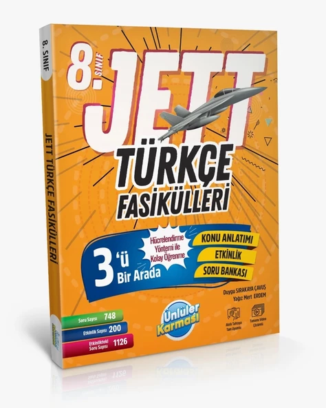 ÜNLÜLER KARMASI 8. Sınıf Jett Türkçe Fasikülleri