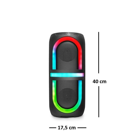 Kımıso QS3636 Bluetooth Hoparlör Rgb Led Fm Radyo 2x5w 2x4" - 3