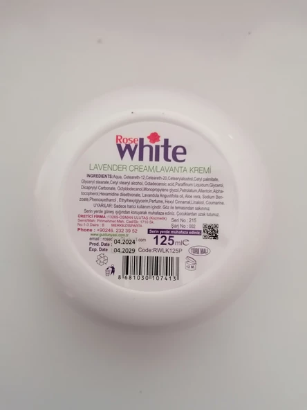 ARGAN YAĞLI-ALLENTOIN- E VİTAMİNLİ LAVANTA KREMİ 125ML - 2