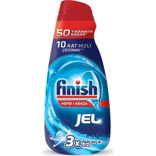 Finish Bulaşık Makinesi Deterjanı Hepsi 1 Arada Jel Konsantre 1000 ml 50 Yıkama