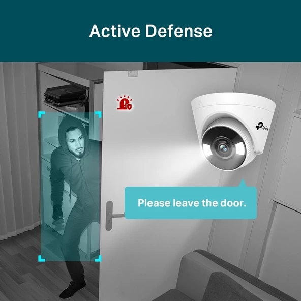 TP-Link VIGI C450 2.8mm 5MP Full-Color Dome IP Kamera (1/2.7",30fps,FHD,H265+) - Resim 10