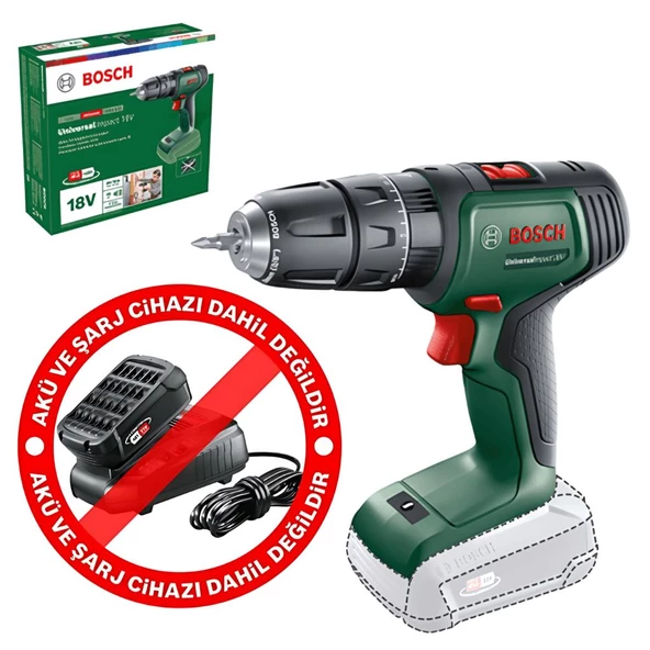 Bosch UniversalImpact 18 Akülü Vidalama - Solo - 2