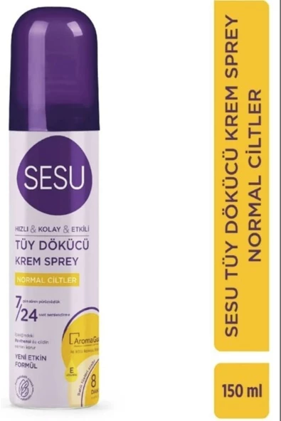 SESU,Normal Ciltler için Tüy Dökücü Krem Sprey 150 ml