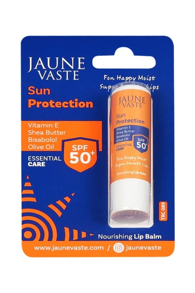 JAUNE VASTE,Lip Balm Sun Protection Spf50 Yoğun Besleyici Güneş Koruyucu Dudak Bakım Stick