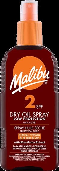 Malibu Dry Oil Bronzlaştırıcı Sprey SPF2 200 ml