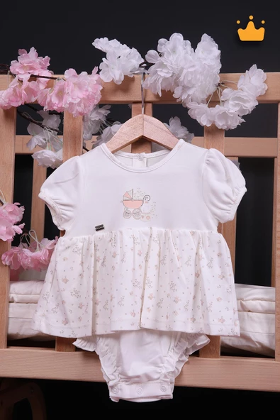 Babydola %100 Pamuk Kız Bebek Jile Badi 15152