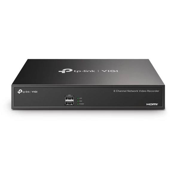 TP-Link VIGI NVR1008H (v2) 8 Kanal NVR Kayıt Cihazı (H.265+4K 2CH 8MP-8CH 2MP)