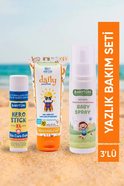 Bebek & Çocuk 3'lü Yaz Daily Güneş Bakım Seti