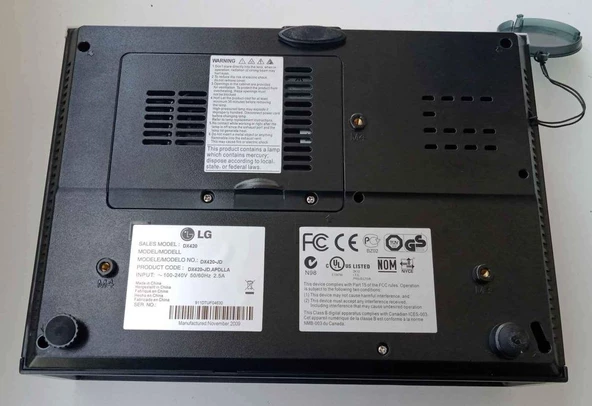 LG DX420 PROJEKSİYON VGA - ORJİNAL LAMBA 2500 SAAT GARANTİ - KUMANDA VE VGA KABLO (YENİLENMİŞ TEŞHİR ÜRÜNÜ!) - 5