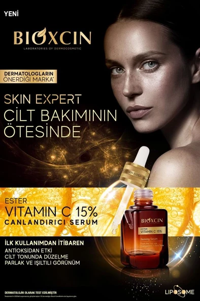Bioxcin Ester C Vitamini Serum %15 & Niasinamid %2 - Aydınlatıcı Canlandırıcı Renk Tonu Eşitleyici Lipozomal - 7