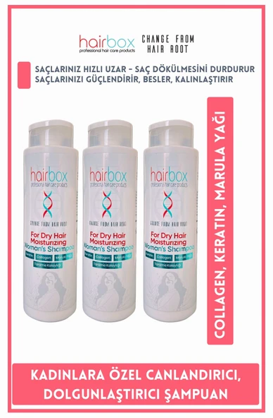 Kolay Taranan Saçlar, Collagen ,keratin , Marula Yağı 3 Adet Ekonomik Set