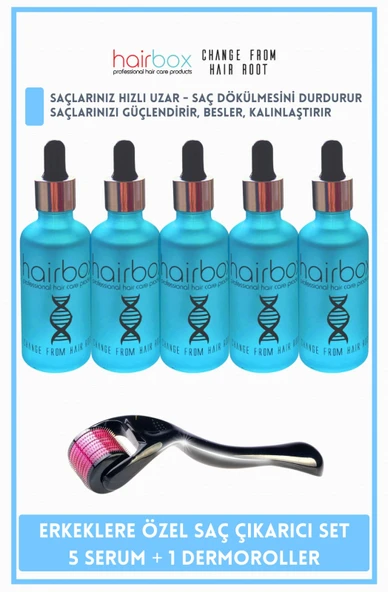 Hairbox Erkek Saç Serumu, Saç Serumu(5adet Serum Tarak )