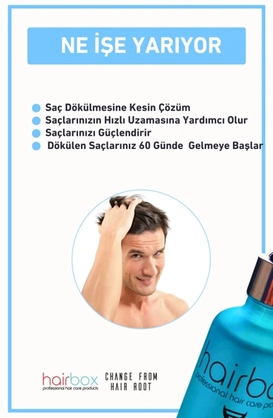 Erkek Saç Çıkarıcı Serum, Saç Çıkaran Serum , Saç Gürleştirici (1 Serum 1 Tarak ) - 2