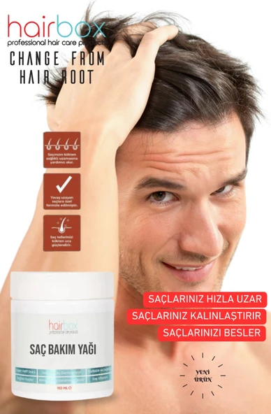Hairbox Saç Bakım Yağı , Saç Uzatıcı , Dökülme Karşıtı, Saç Kalınlaştırıcı - 2