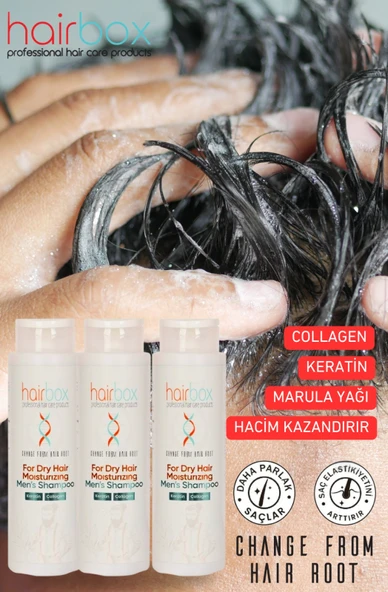 Hairbox Erkek  Şampuan  Saç Bakım Ekonomik Set 3 Adet - 2