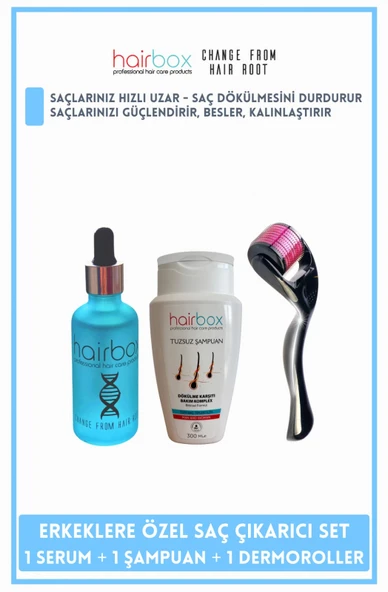 Hairbox Erkek Saç Serumu, Saç Serumu  (SERUM ŞAMPUAN ROLLER) - 5