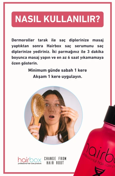Hairbox Kadın Saç Serumu, Saç Serumu(5'Lİ SERUM ŞAMPUAN ROLLER SAÇ YAĞI) - 3
