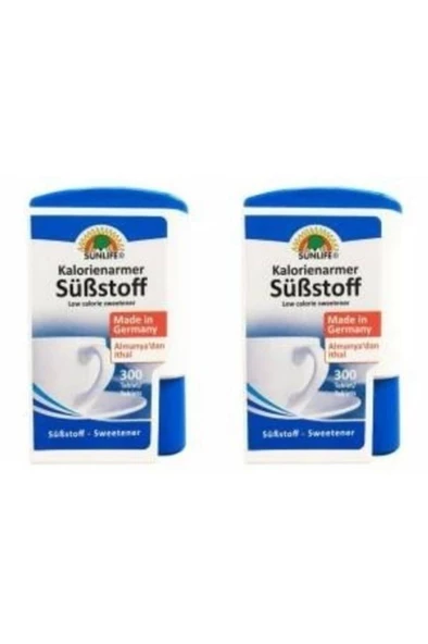 Sunlife Substoff Tatlandırıcı 300 Tablet 2'Li PAKET (SKT:10/2025)