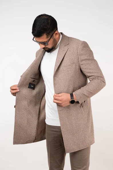 SİR KAŞE REGULAR FİT ERKEK KABAN - 6