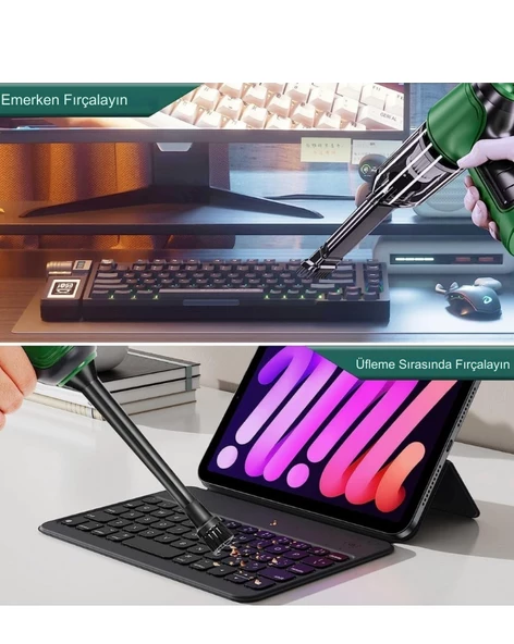 Portatif Araba Vakum Süpürge USB Ofis Ev Halı İçin Şarj Edilebilir Mini Elektrikli Süpürge - 5