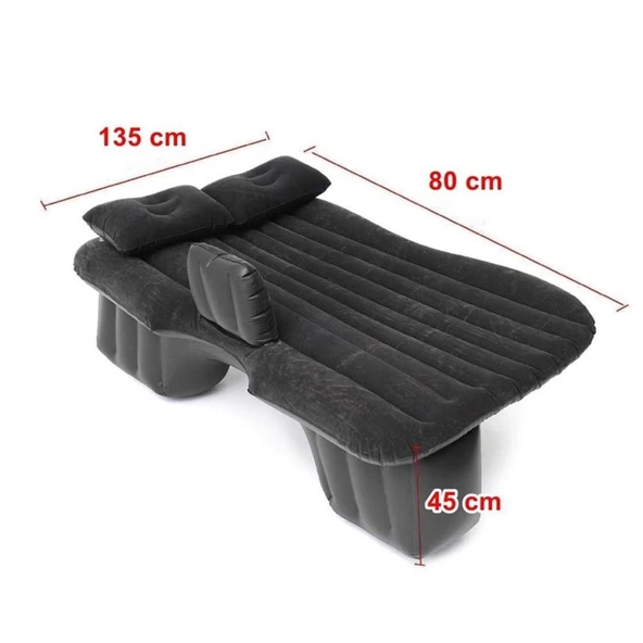 Araç İçi Şişme Yatak Araba Ve Kamp Yatağı Çanta Elektrikli Pompa Tamir Kiti Ve Yastıklı Yatak Seti - 3