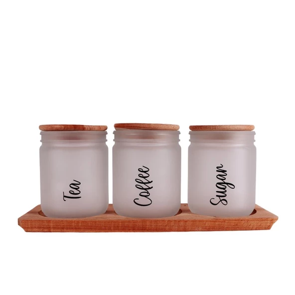 Herevin 232102-020 Ahşap Kapaklı Kavanoz 446 ml