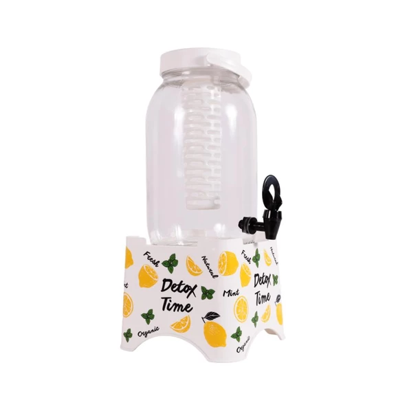 Herevin 137705-702 Desenli Musluklu Kavanoz-TM Kapak 3 lt - 2