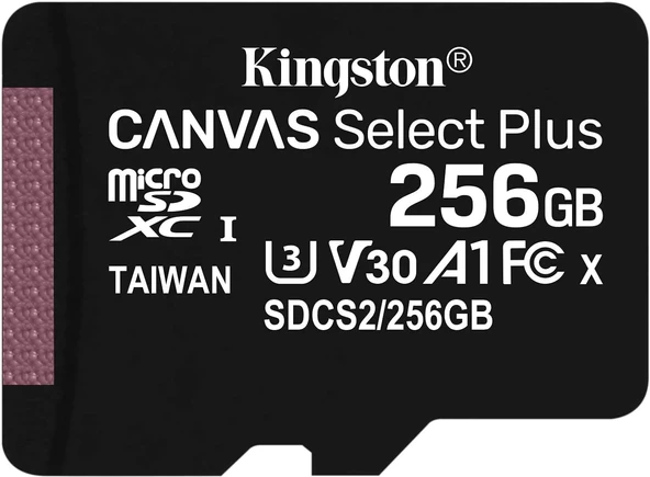 Kingston Canvas Select Plus SDCS2/256GB Class 10 U3 A1 V30 256 GB Micro SD Kart - 2