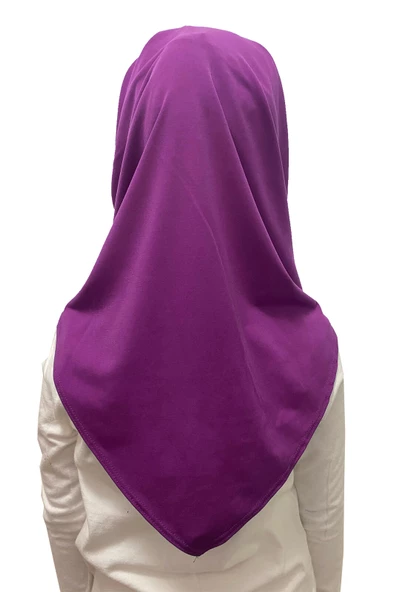 Pratik Hazır Geçmeli Çocuk Eşarp Fuşya - Resim 3